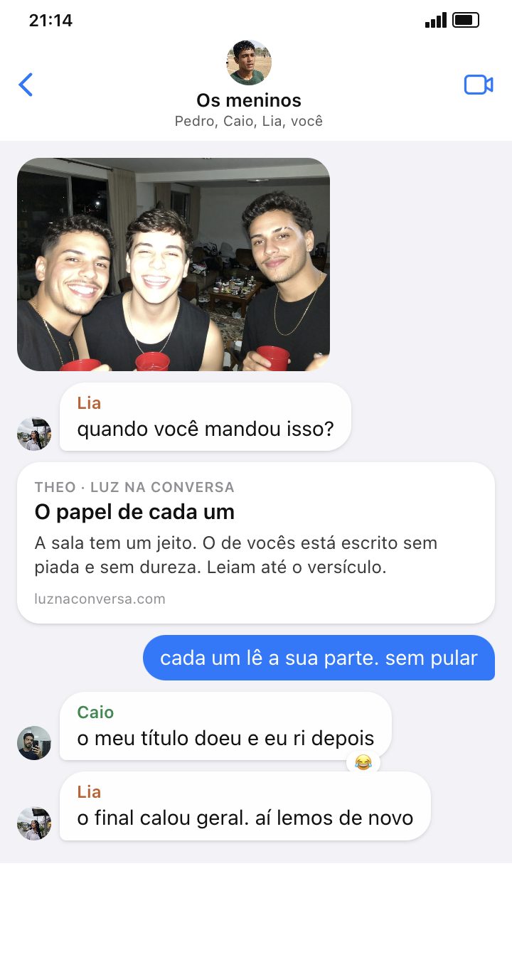 Reação ao Vossa Palavra 4